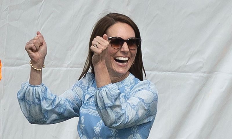 Prince William and Kate Middleton at charity polo match