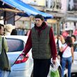 *EXCLUSIVE* Christopher Brosnan is spotted on a stroll holding his Waitrose bag out shopping on the Portobello Road in London's Notting Hill.
