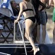 *PREMIUM-EXCLUSIVE* *MUST CALL FOR PRICING* South African–American actress Charlize Theron spotted on her Greek family holiday joined by a mystery man by her side at Paros Island.