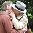 Martin Short and Meryl Streep share a kiss on "Only Murders in the Building" set in New York, NY