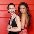 Lily Collins și Ashley Park la premiera sezonului 5 din „Emily in Paris”/Getty Images