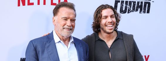 Joseph Baena și Arnold Schwarzenegger/ Profimedia