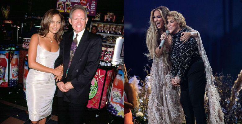 Jennifer Lopez și părinții ei/ Profimedia