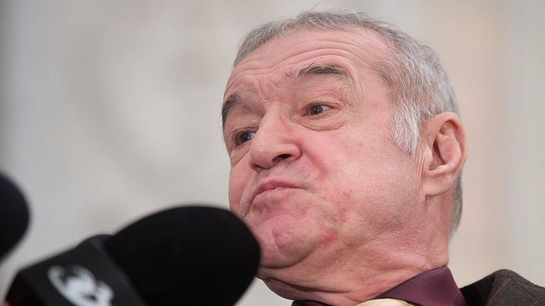 Gigi Becali About the AUR candidate, 2025 Romanian presidential elections, Bucharest, Romania - 11 Mar 2025