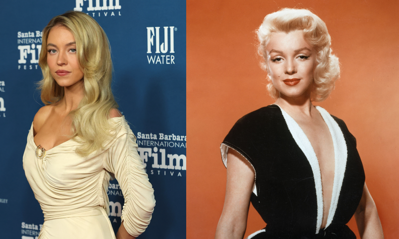 Sydney Sweeney și Marilyn Monroe/ Profimedia