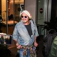 Johnny Depp steps out the Milan airport after the Rome film festival before a TV interview on channel 9