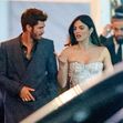 Andrew Garfield &amp; Monica Barbaro Make Red Carpet Debut At Vanity Fair Oscar Party