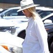 *EXCLUSIVE* Cameron Diaz keeps a low-profile in a white fedora as she shops with her daughter in Santa Barbara