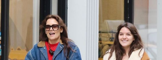 *EXCLUSIVE* Katie Holmes and Suri Cruise take a walk through Manhattan’s SoHo neighborhood