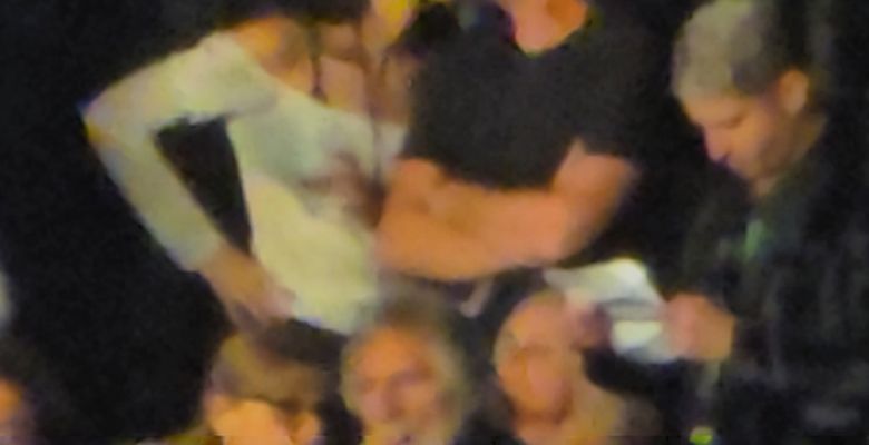 EXCLUSIVE: Leonardo Dicaprio Gets Kissed By His Girlfriend Vittoria Ceretti Multiple Times As They Show Rare Pda Together As They Watch The Rolling Stones Concert In Their Vip Area Together In Las Vegas - 11 May 2024