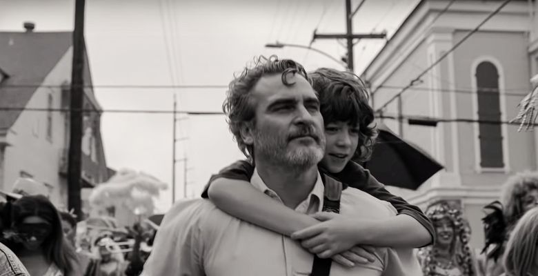 Joaquin Phoenix and Woody Norman