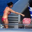 EXCLUSIVE: ** EMBARGO: strictly no web before 18:45 BST (13.45 ET) 16 Aug 2022. ** G.I. Jaw Dropping! Demi Moore Looks Sensational At 59 In A Red Bikini On Vacation In Greece