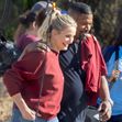 *EXCLUSIVE* Jamie Foxx and Cameron Diaz hold each other close while filming 'Back In Action' in Atlanta with Glenn Close!