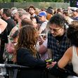 Jason Momoa at Rolling Stones in Hyde Park with Guns N Roses guitarist Duff McKagan