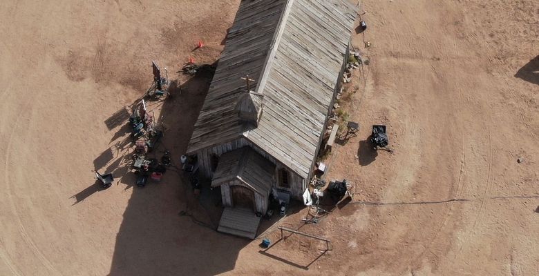 *EXCLUSIVE* The set where Alec Baldwin shot and killed his cinematographer, Halyna Hutchins