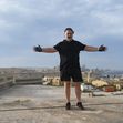 EXCLUSIVE: Russell Crowe Visits Fort Ricasoli In Rinella, Malta