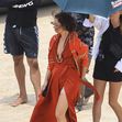 EXCLUSIVE: *NO DAILYMAIL ONLINE* â€�Bombshellâ€™ Ana De Armas Looks Glamorous As She Is Carried By Her Costars While Filming Scenes On A Gold Coast Beach In Australia For Her Role In Ron Howard's 'Survival Thriller' Film, "Edenâ€ť