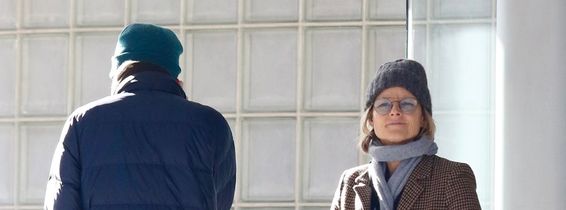 *EXCLUSIVE* Jodie Foster bundles up for the cold weather as she spends quality time with her son Kit in NYC