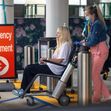 EXCLUSIVE: **PREMIUM EXCLUSIVE RATES APPLY** Bruised And Battered Tori Spelling Leaves The Hospital In A Wheelchair With Visible Marks On Her Face And Arms After Mystery Accident
