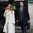 Jennifer Lopez Films 'Office Romance' In Hoboken