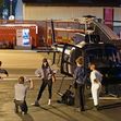 *EXCLUSIVE* WEB MUST CALL FOR PRICING  - Piloting a few friends on his chopper, The American All Action Hero Tom Cruise proves he has many strings to his bow by taking a few snaps of his guests as he arrived at the Battersea Heliport.