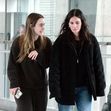 *EXCLUSIVE* Friends American actress Courteney Cox and her daughter Coco Arquette are pictured arriving at Heathrow airport, Mother and daughter seemed to be having an animated conversation.