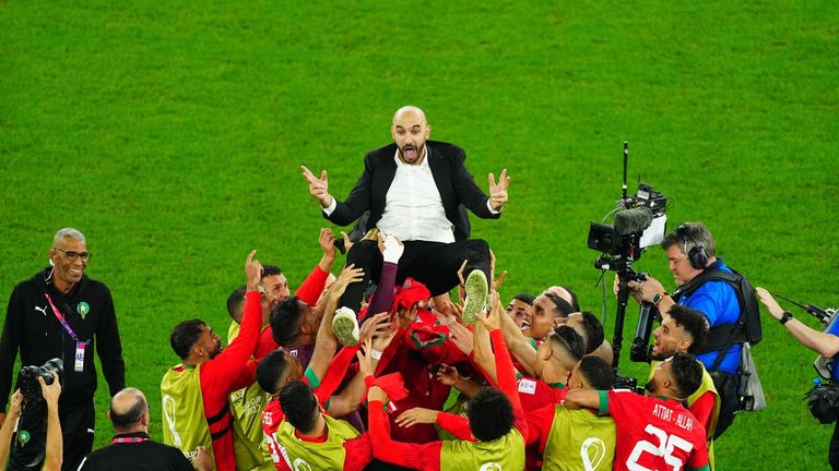 Morocco v Spain, FIFA World Cup 2022, Round of 16, Football, Education City Stadium, Doha, Qatar - 06 Dec 2022