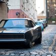 A Dodge Charger on the streets of Edinburgh during the filming of Fast and Furious 9 in September 2019. Taken at Stevenlaw's Close along Cowgate.