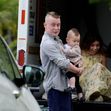 Macaulay Culkin, fiul său Dakota și Brenda Song în Los Angeles/ Profimedia