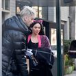 EXCLUSIVE: Megan Fox Flashes a Ring on That Finger as She Joins Machine Gun Kelly at SNL Rehearsals in New York City.