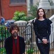 Anne Hathaway and Peter Dinklage filming She Came To Me in NYC