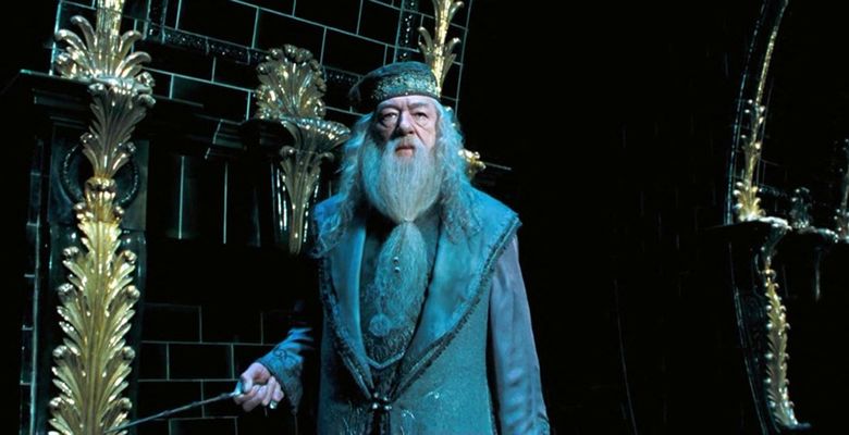 Michael Gambon in rolul lui Dumbledore