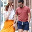 *EXCLUSIVE* Kit Harington and Rose Leslie are head over heels for each other during a romantic walk in NYC - ** WEB MUST CALL FOR PRICING **