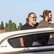 Hollywood Star Russell Crowe arrives in Venice with family during the 83rd Venice Film Festival.