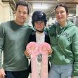 Mark Wahlberg, soția sa Rhea Durham și fiica lor Grace/ Profimedia