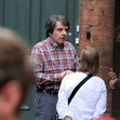Rowan Atkinson Pictured Filming Man Vs Bee