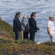 *EXCLUSIVE* Leonardo DiCaprio gets BEHIND the camera to snap pics of his dad and Al Pacino while out for a walk on the beach in Malibu - ** WEB MUST CALL FOR PRICING **