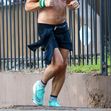 *EXCLUSIVE* Shirtless Colin Farrell works up a healthy sweat running in LA