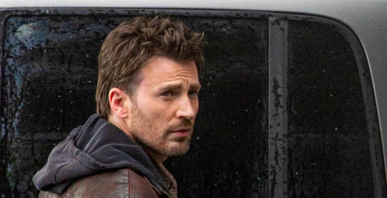 EXCLUSIVE: Actor Chris Evans is seen for the first time on the set of the new Amazon action film 'Red One'.
