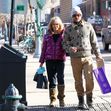 *EXCLUSIVE* Goldie Hawn and Oliver Hudson go shopping in Aspen ahead of Christmas with his wife Erinn Bartlett