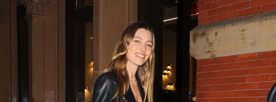 EXCLUSIVE: Jessica Biel Wears A Stylish Ensemble For Dinner At Zero Bond