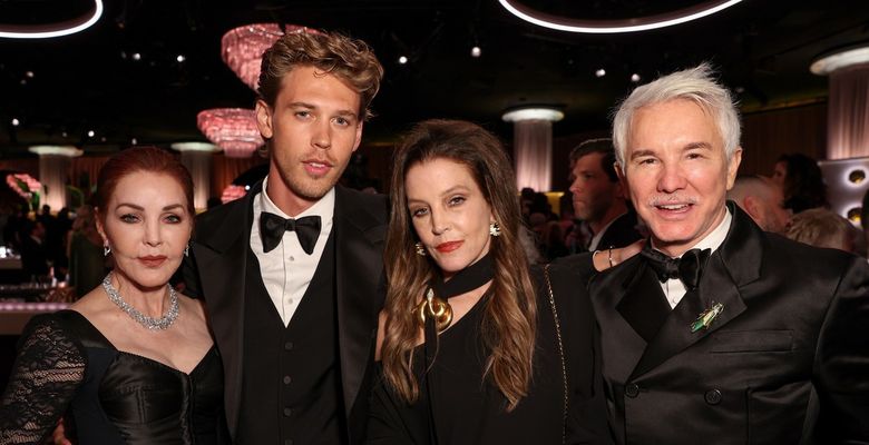 Austin Butler și Lisa Marie Presley/ Profimedia