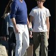 EXCLUSIVE: Kevin Costner hits the town with his kids Hayes and Grace for shopping Christmas Eve