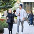 EXCLUSIVE: Adrien Brody Spotted Out On A Stroll With His Mother Sylvia Plachy After A Lunch Date In Studio City, CA.