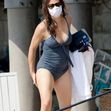 Jennifer Garner slips into her bikini at the beach