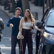 EXCLUSIVE: Michelle Williams Waits in The Car While Husband Thomas Kail and Daughter Matilda Ledger Chat With a Passerby in New York City.