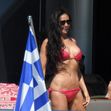 EXCLUSIVE: ** EMBARGO: strictly no web before 18:45 BST (13.45 ET) 16 Aug 2022. ** G.I. Jaw Dropping! Demi Moore Looks Sensational At 59 In A Red Bikini On Vacation In Greece