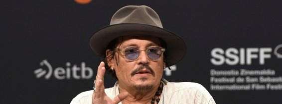 Johnny Depp bei der Pressekonferenz zum Kinofilm 'Modi - Three Days on the Wings of Madness' auf dem 72. Internationalen Filmfestival San Sebastian / Festival Internacional de Cine de San Sebastin im Kursaal. San Sebastian, 24.09.2024