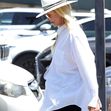 *EXCLUSIVE* Cameron Diaz keeps a low-profile in a white fedora as she shops with her daughter in Santa Barbara