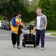 Macaulay Culkin, fiul său Dakota și Brenda Song în Los Angeles/ Profimedia
